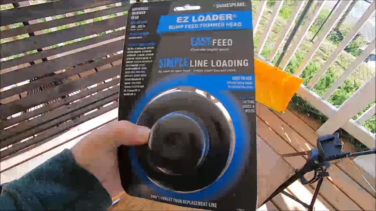 How to install the walmart Shakespeare EZ loader weed eater head on Husqvarna & ECHO trimmers