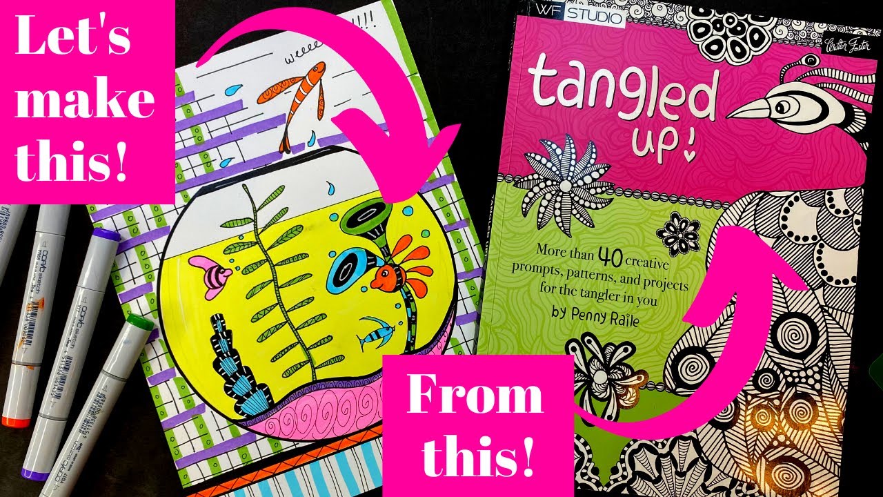CUTE & EASY Zentangle Art Project [Perfect for Beginners Just Learning How to Draw!]