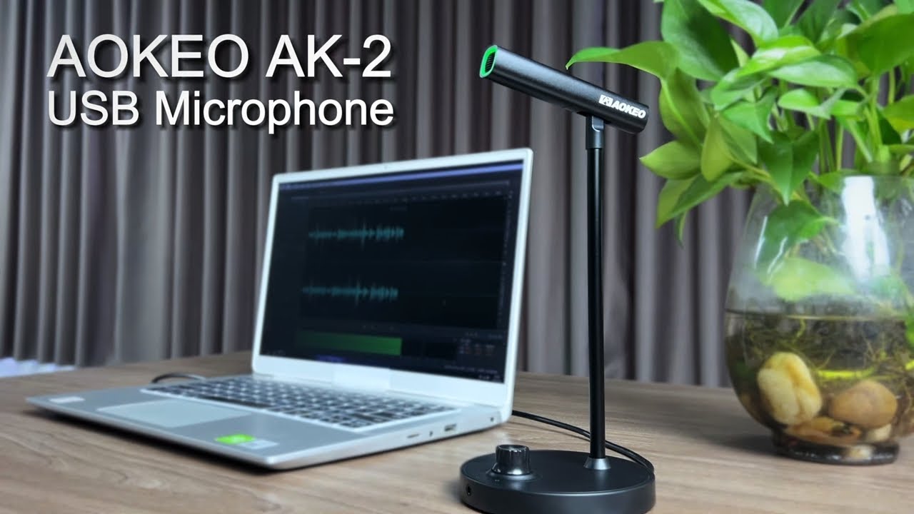 AK2 USB Computer Microphone for Content Creators, Gamers & Remote Workers!