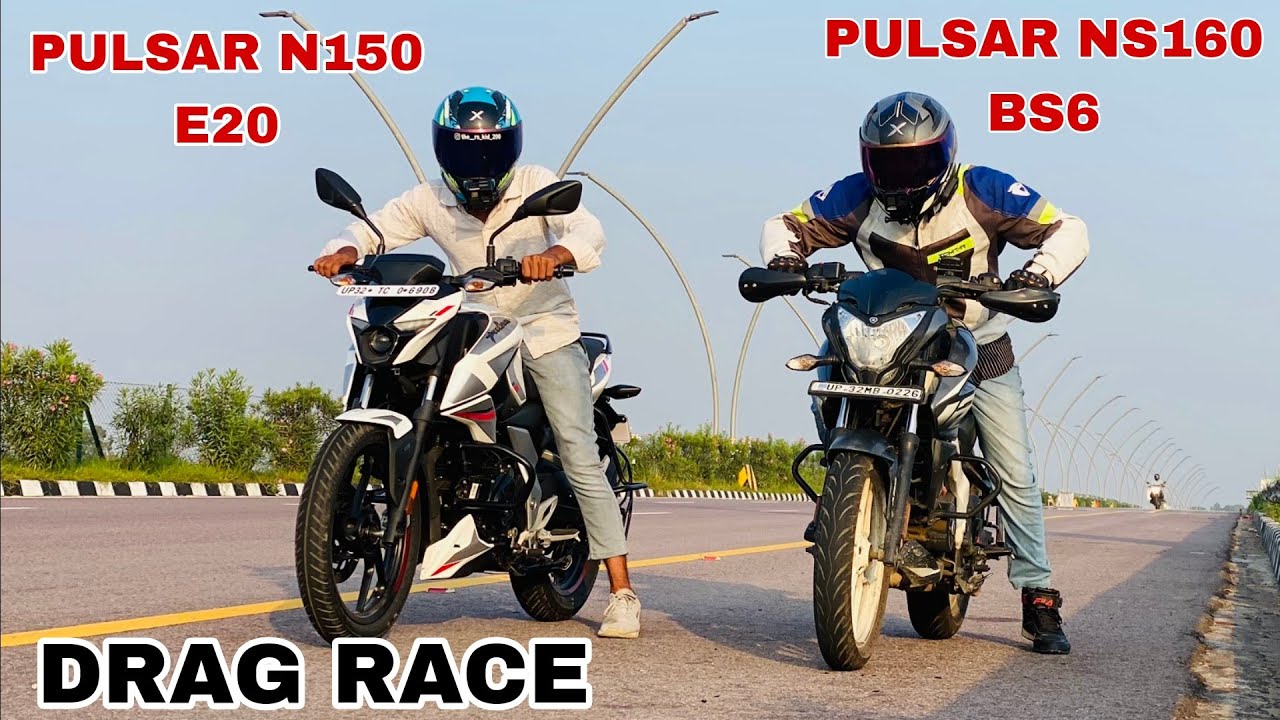 all new bajaj pulsar n150 vs bajaj pulsar ns 160 bs6 2022 model [ drag race ]