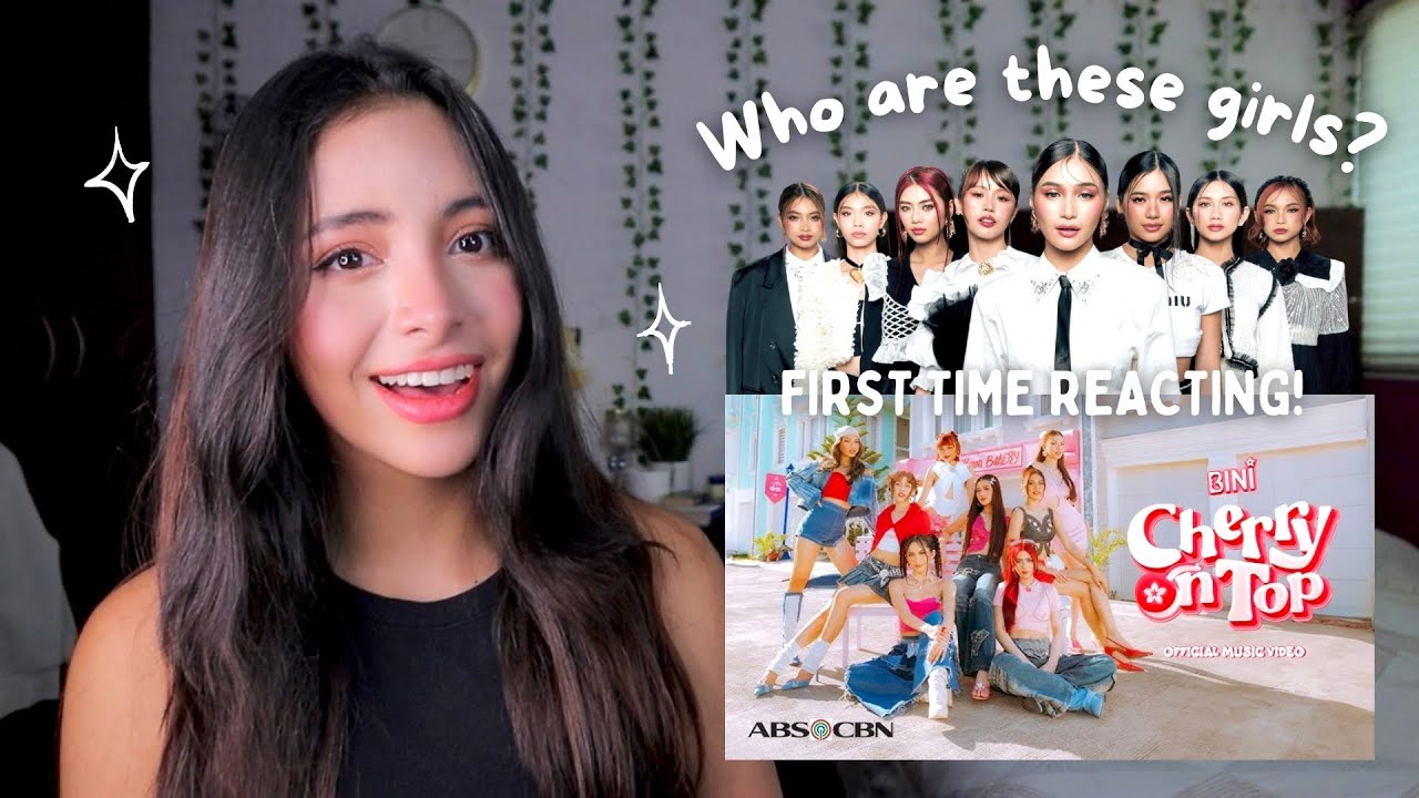 Reaccionando POR PRIMERA VEZ a GIRL GROUP FILIPINO BINI - 'Cherry On Top' *WHO ARE THEY?* (Eng Sub)