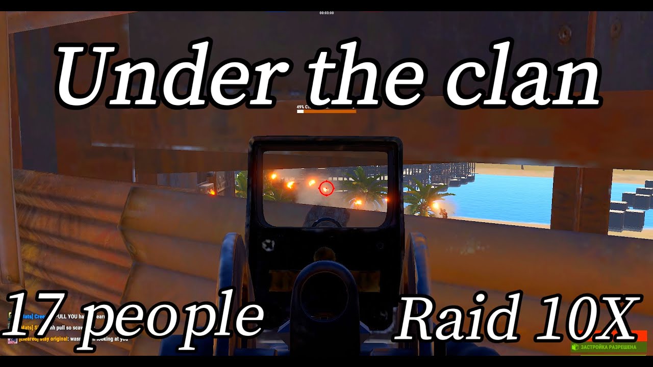 Under the clan!  |  Нас рейдило 17 человек в Раст!  |  2vs17