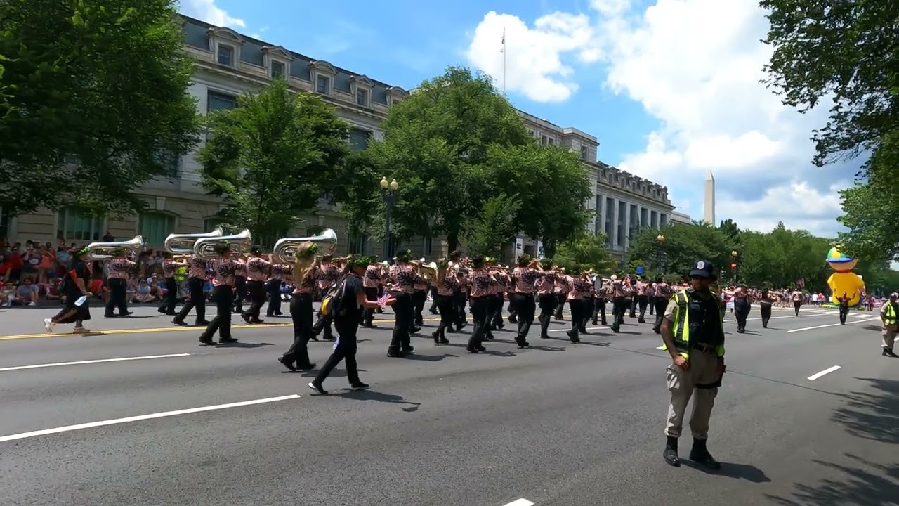 James Campbell High School Band (Ewa Beach Hawaii) at the 4th of July Parade in Washington DC