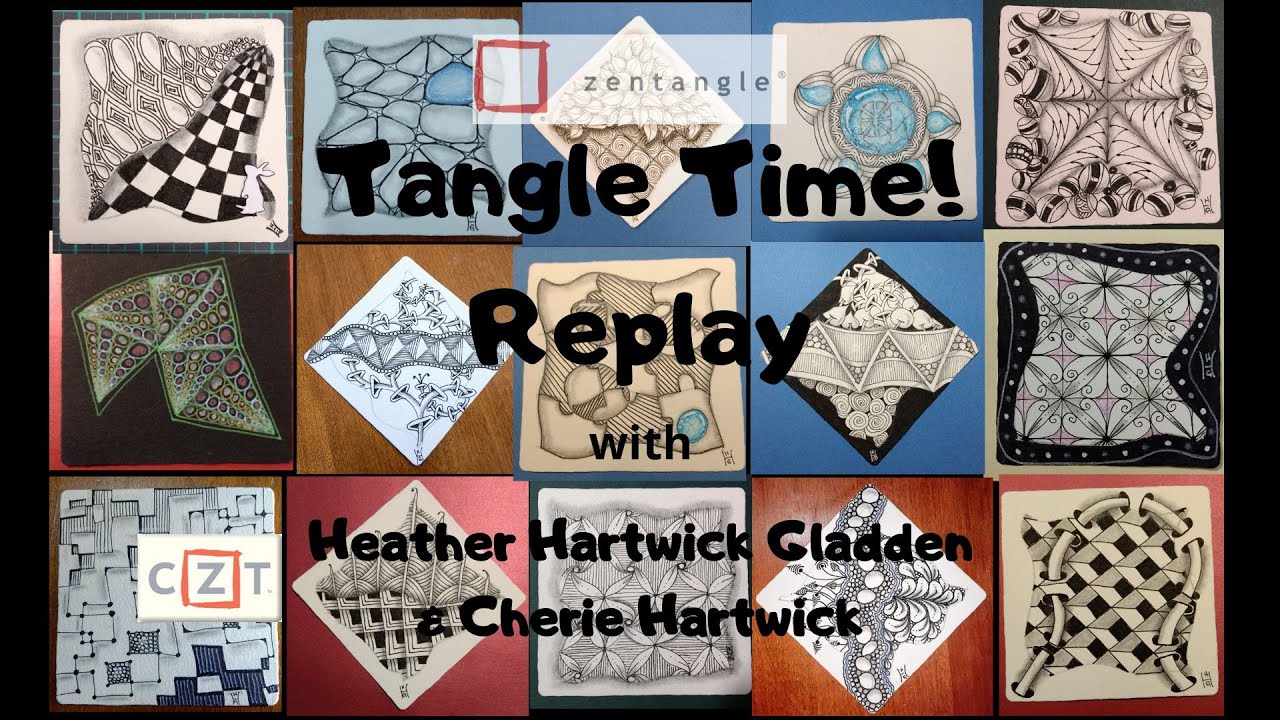 MercyJoe, Deb & Honey | Replay of Tangle Time AM Session | Zentangle®