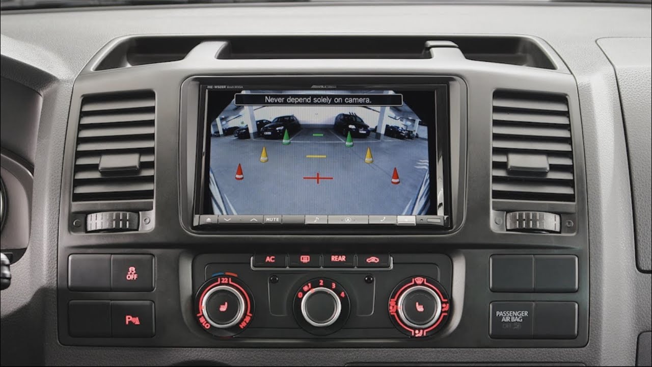 Alpine Rear View Camera HCE-C210RD installation in a VW Multivan