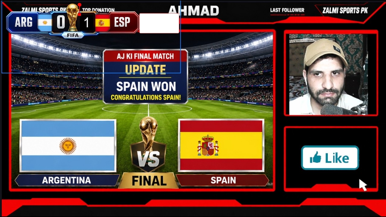 🔴 Argentina vs Spain Live | FIFA World Cup 2026 Final | Full Match Video Game Simulation Today