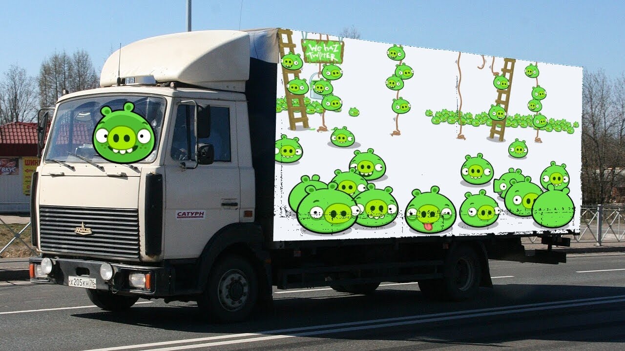 маз-4370 в игре bad piggies#рек #badpiggies #маз4370 #fyp 