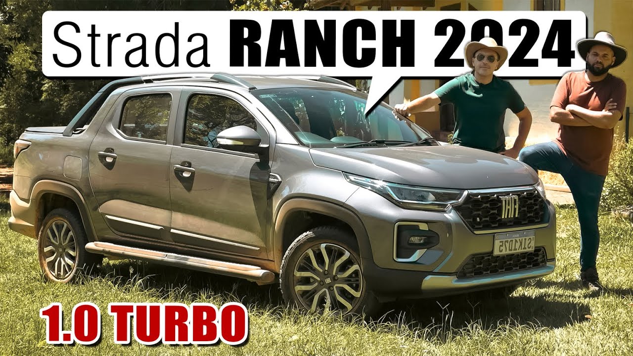 FIAT Strada RANCH 2024 com motor 1.0 Turbo! Testamos na terra!