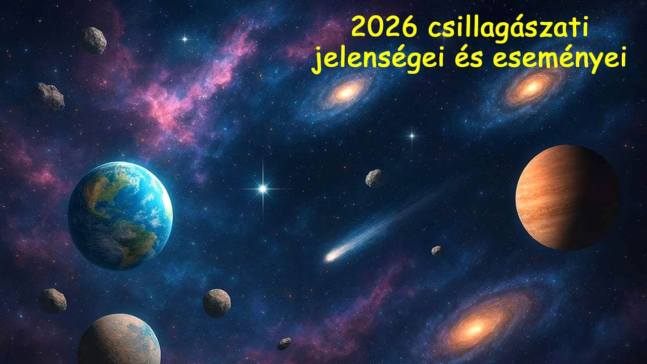 2026 csillagászati jelenségei és eseményei - Bánfalvi Péter előadása (2026.01.19.)