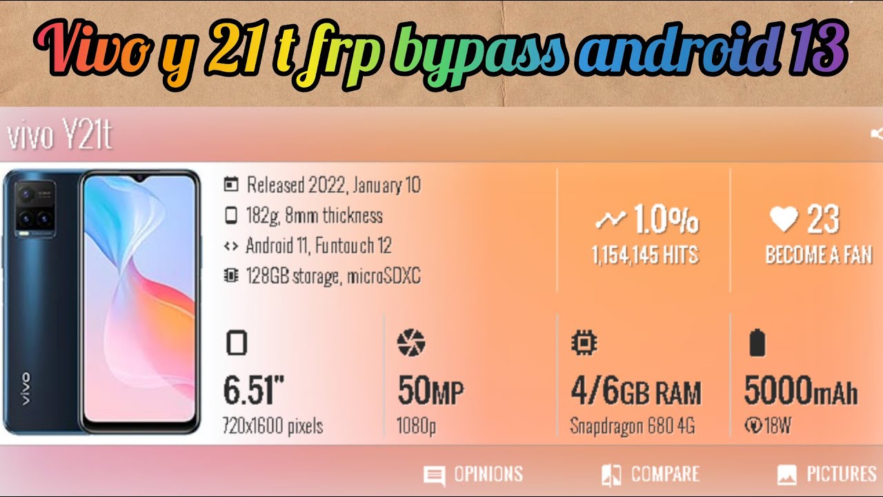 vivo y21t frp bypass android 13 100 % working   @EnterTechPro  @frp @MobileTechFrp
