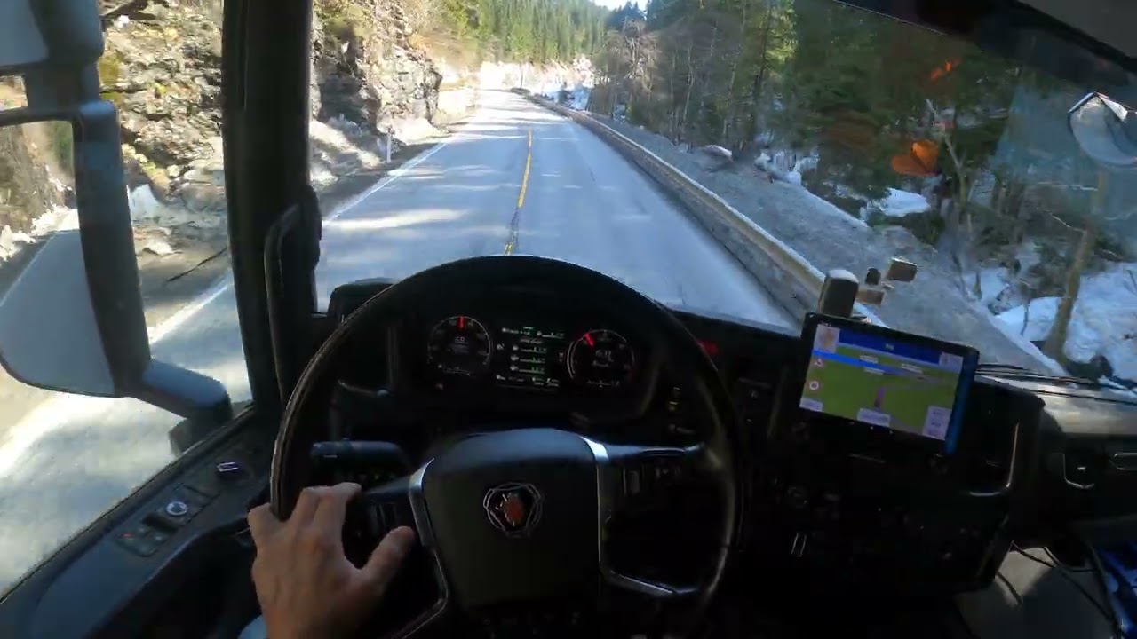 #POV Truck Driving Scania R500 4K - Norway Oppheim
