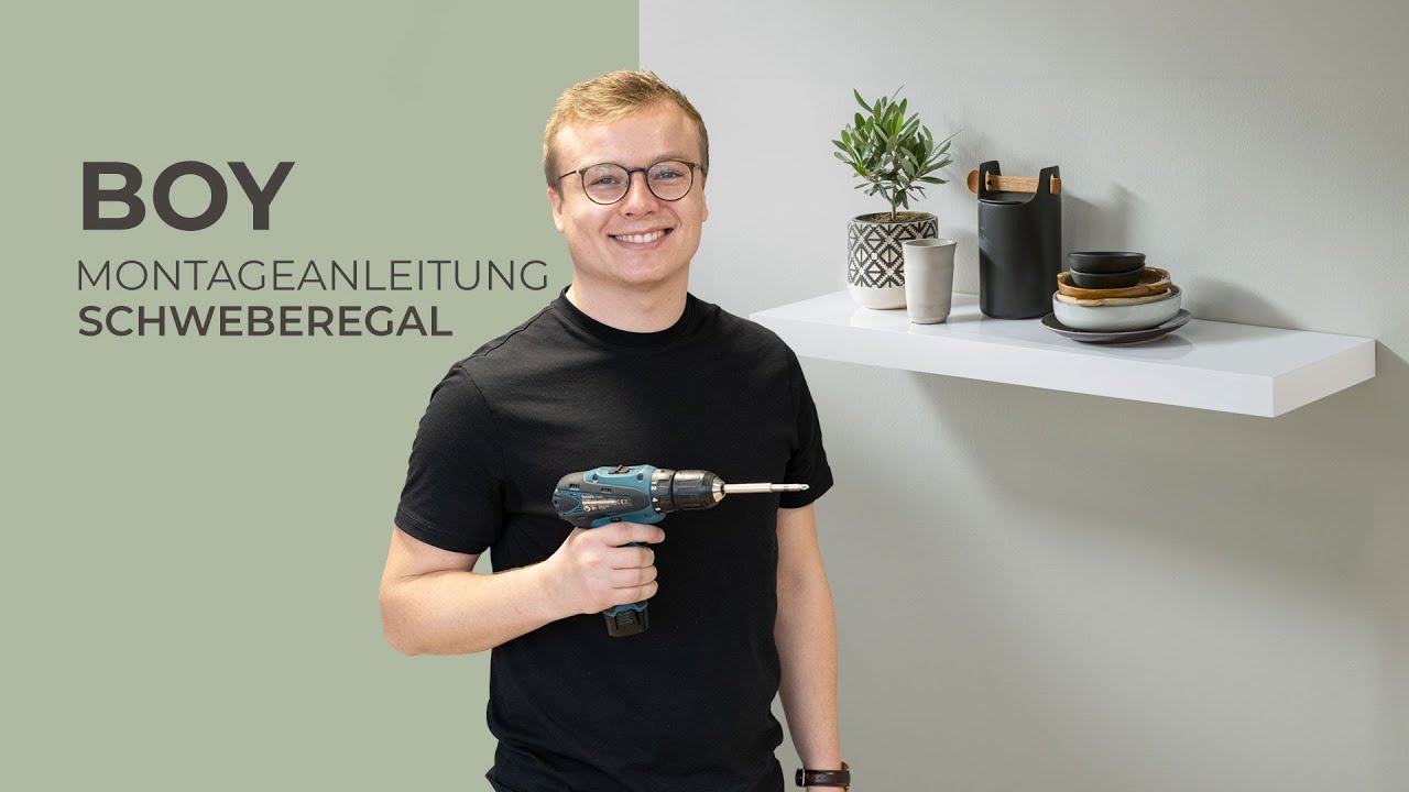 Montageanleitung Wandboard - BOY l Schweberegal richtig montieren
