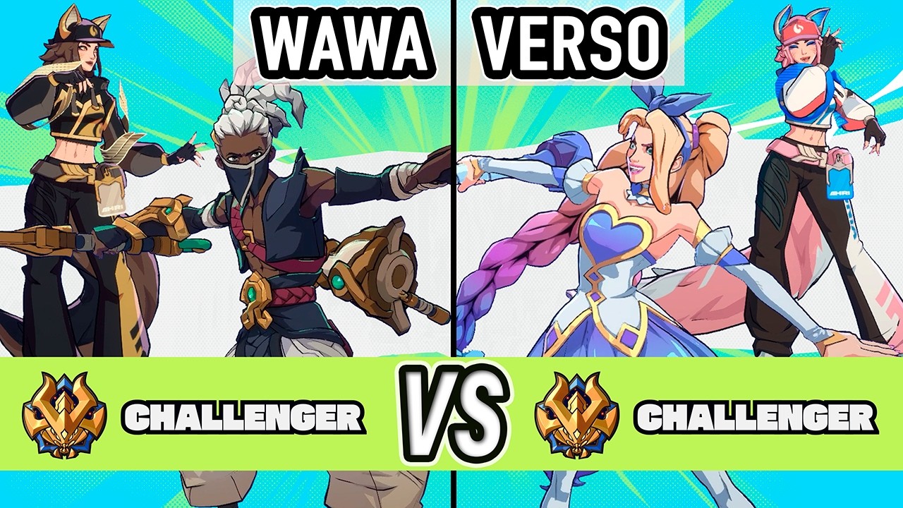 2XKO ▰ Wawa (Ahri / Ekko) vs Verso (Jinx / Ahri) ▰ High Level Gameplay
