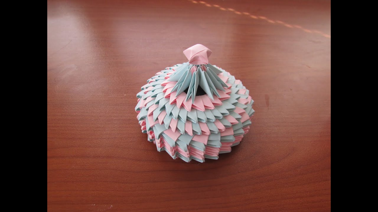 How to make a 3D origami Small Jewellery Box #2