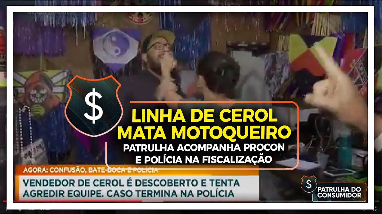 LINHA DE CEROL MATA MOTOQUEIRO - PATRULHA ACOMPANHA PROCON E POLÍCIA NA FISCALIZAÇÃO.