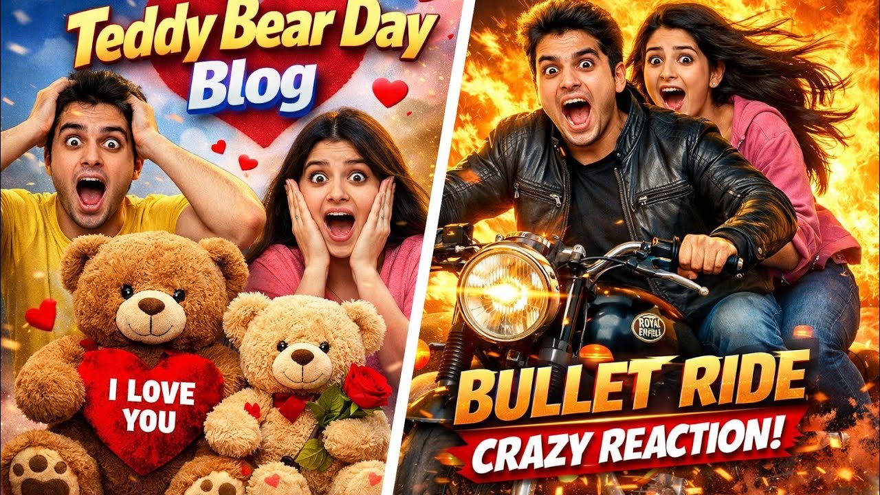 ​SCARIEST Bullet Ride of Her Life! 😱🏍️ + BEST Teddy Day Surprise! 🧸❤️