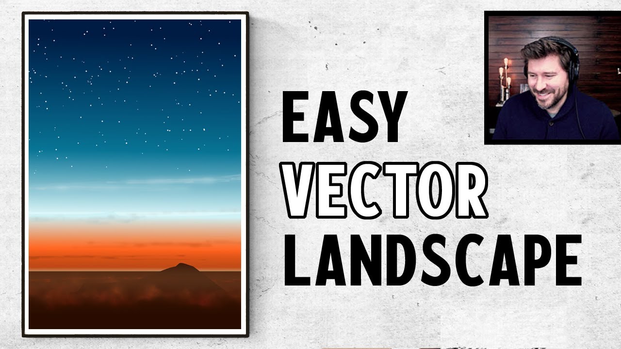 Inkscape Tutorial: How to Make Vector Landscape Art | Spray Tool Night Sky Starfield