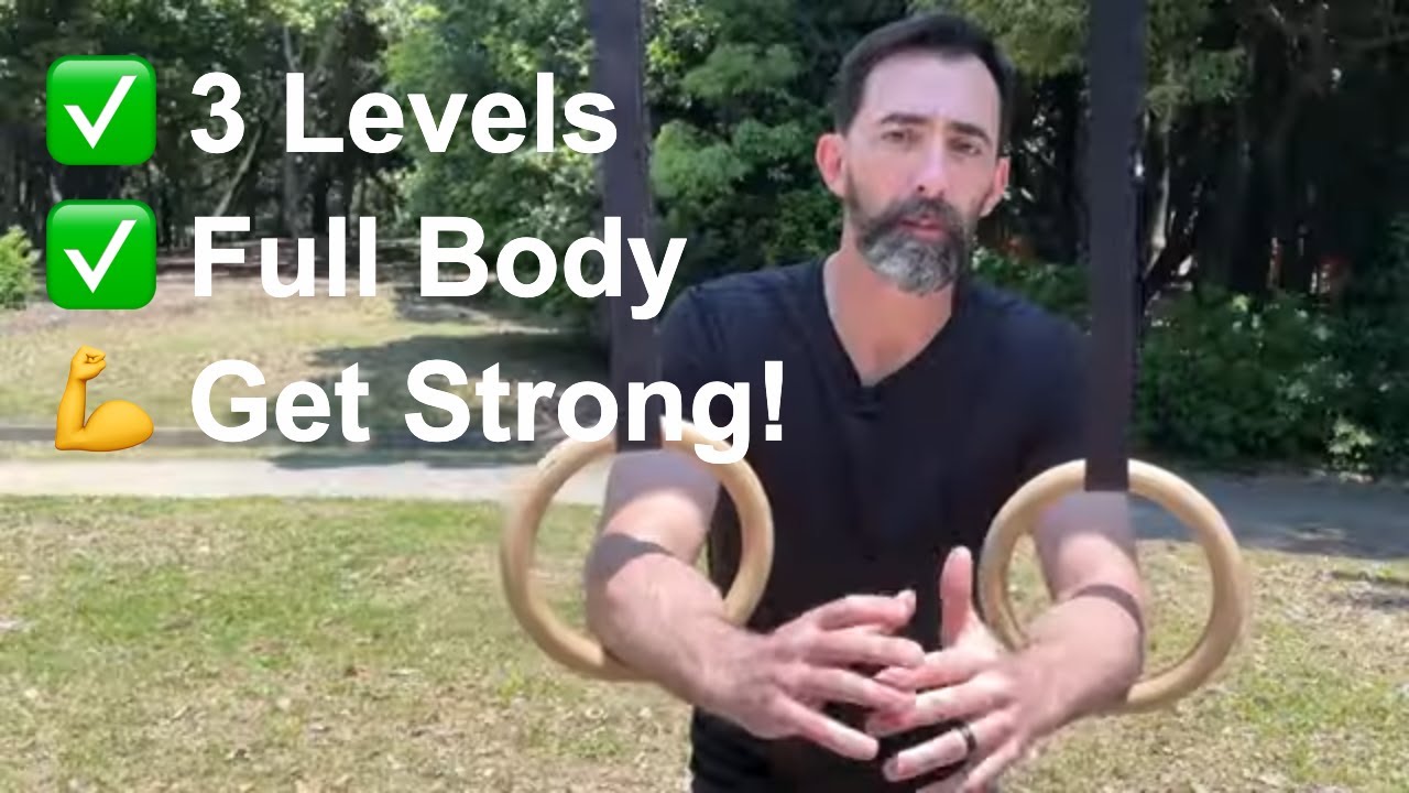 Gymnastic Rings Workout - Beginner, Intermediate, Advanced