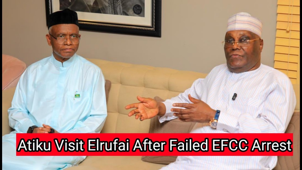 Nasir Elrufai Thank Atiku Abubakar For Visiting After Failed EFCC Arrest