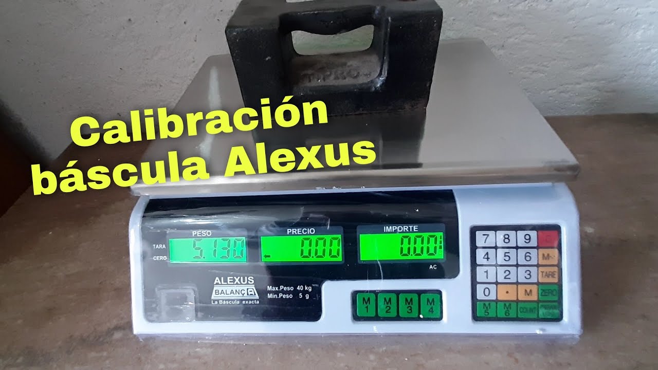 Calibración Bascula Alexus | Ajuste | Modo fácil