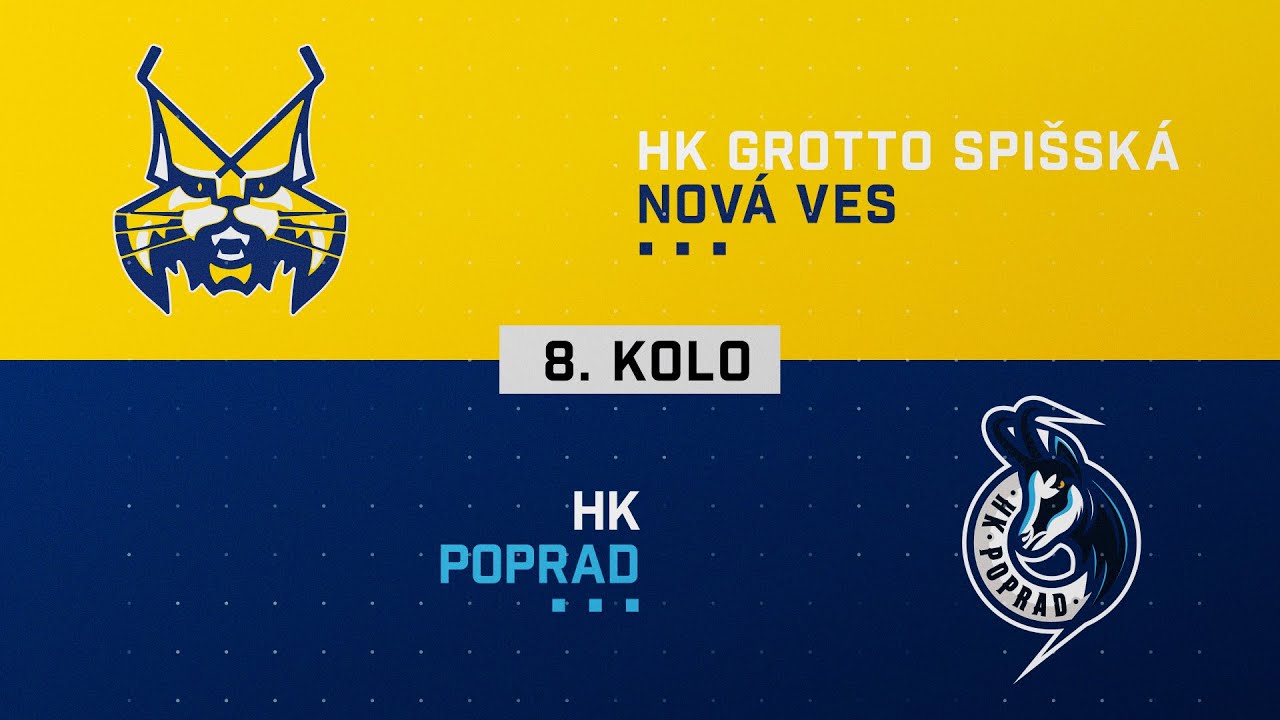 8.kolo HK GROTTO Spišská Nová Ves - HK Poprad 4:3 HIGHLIGHTS