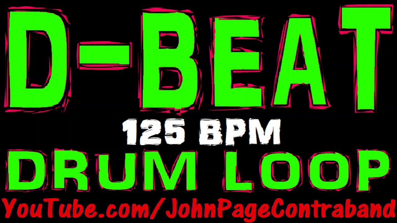 D Beat Drum Loop 125 bpm Half Hour Long