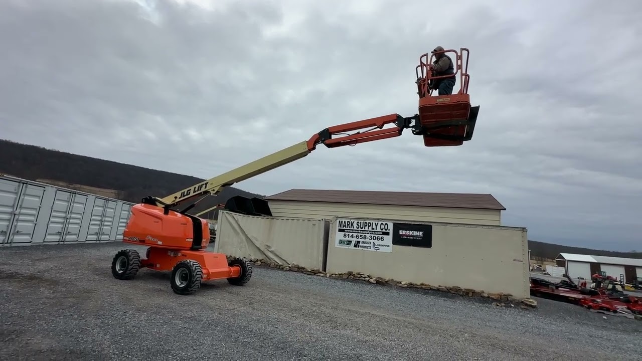 2019 JLG 460SJ Telescopic 46' Boom Man Lift Skypower Welder 4X4 Diesel 8' Basket Jib Boom 2296 HRS!