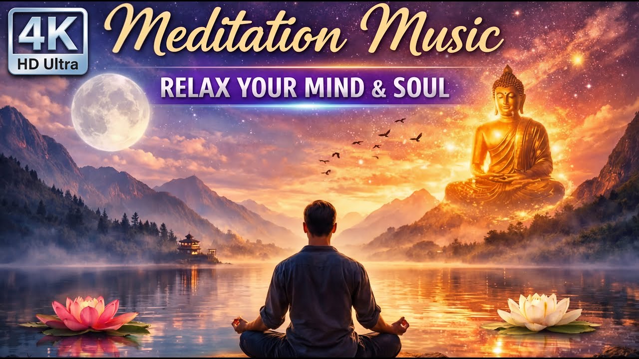 Meditation Music 🧘‍♂️ Relax Your Mind & Soul | Buddha Peaceful Music | 4K Ultra HD