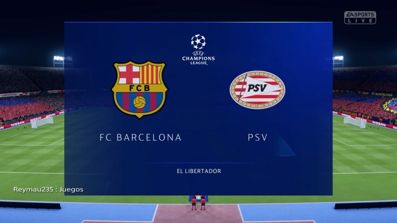 FIFA 19 : RESUMEN [UEFA Champions League - Jornada 1] - Barcelona Contra PSV. ( PS4 )