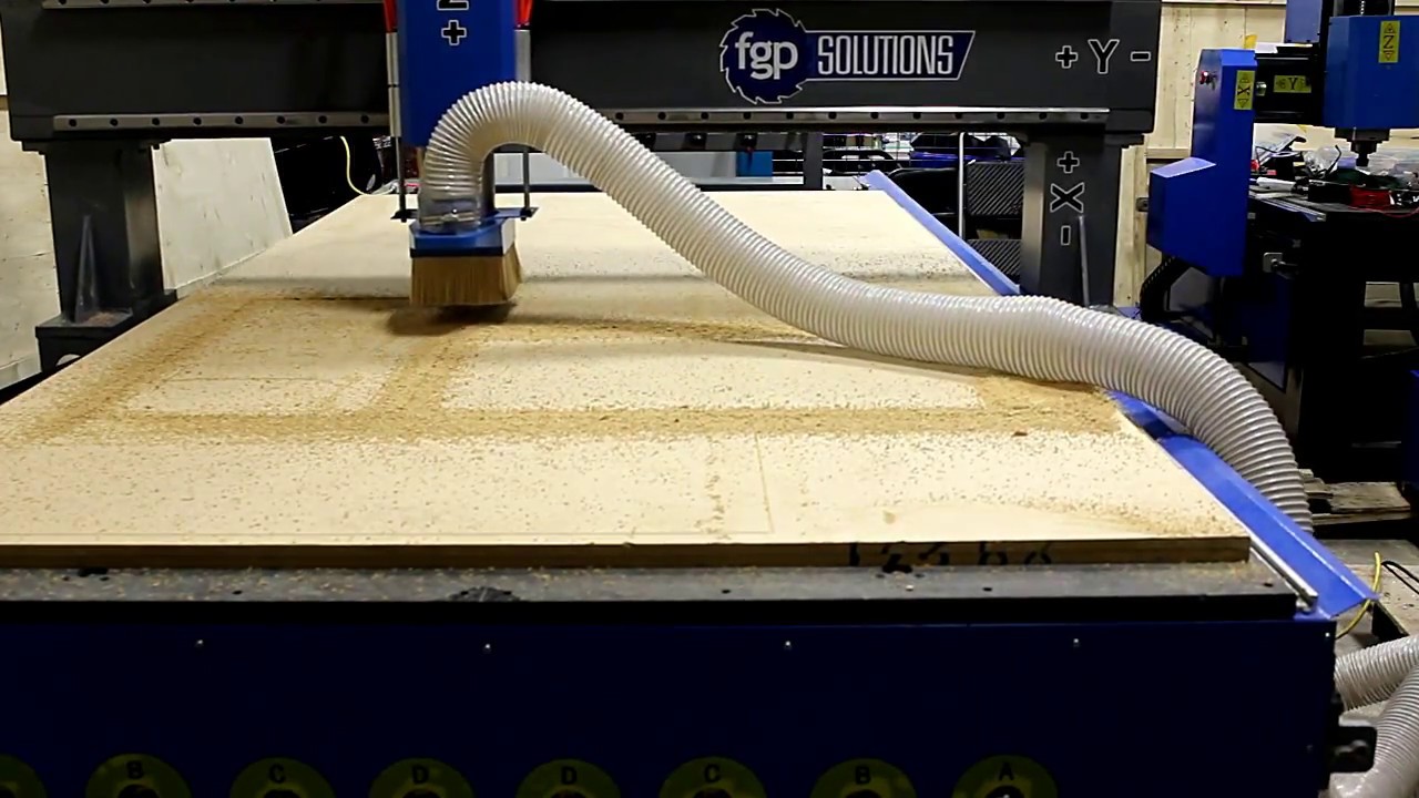 Nesting CNC Router with 8 position tool holder