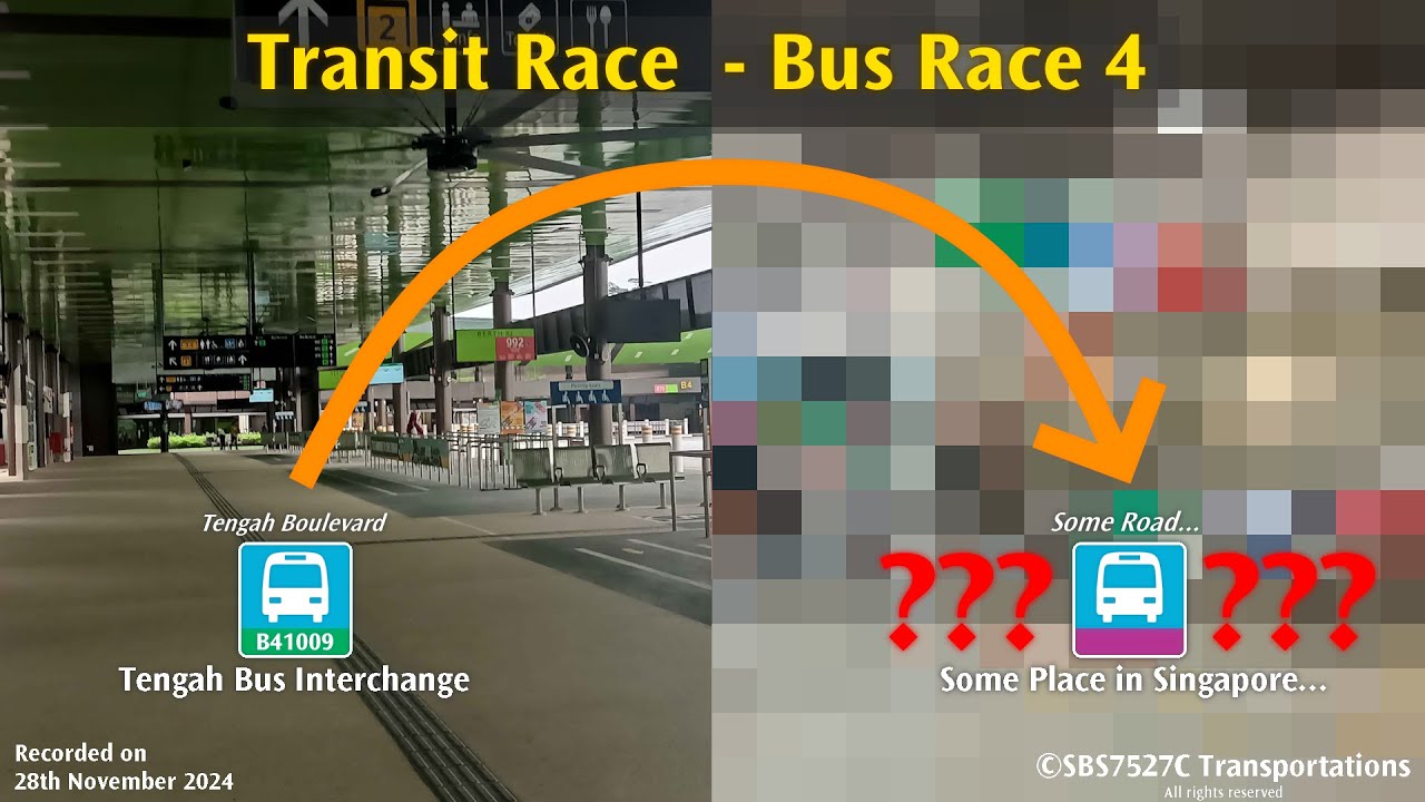 Transit Race Bus Race 4 - Tengah to Somewhere in SG...