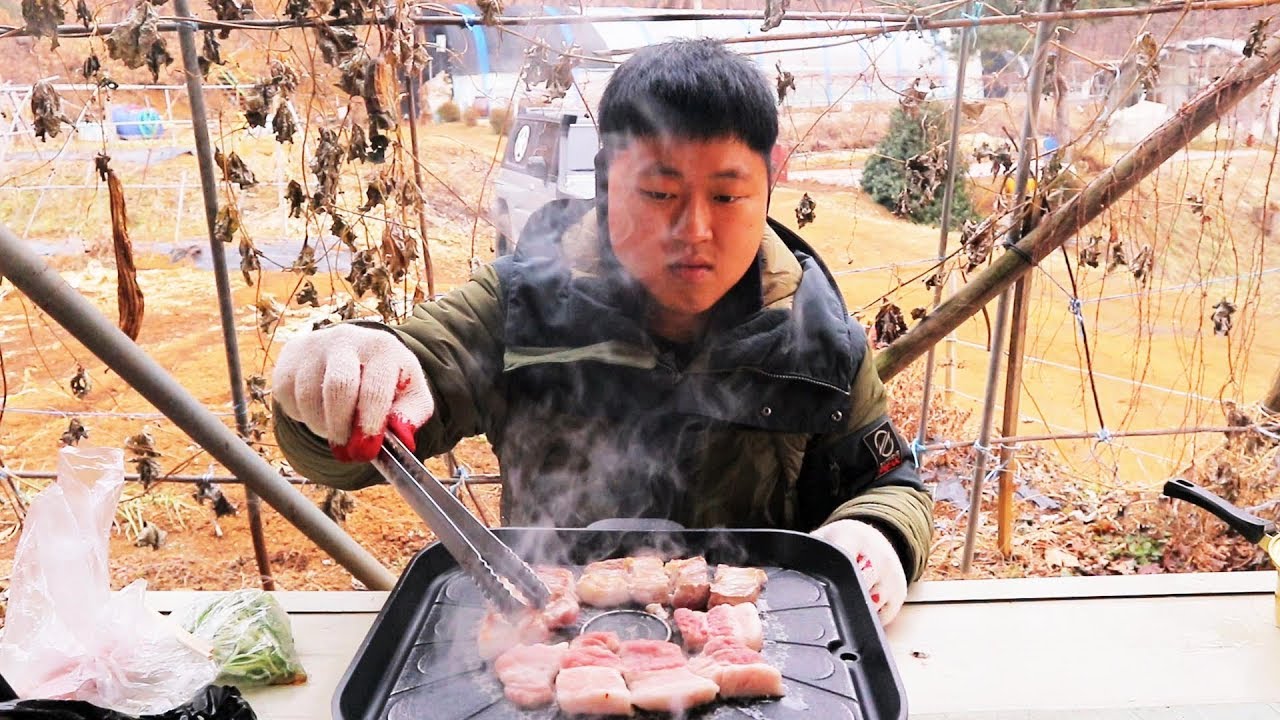 [도깨비] 이번 크리스마스에도 홀로 삼겹살 먹방