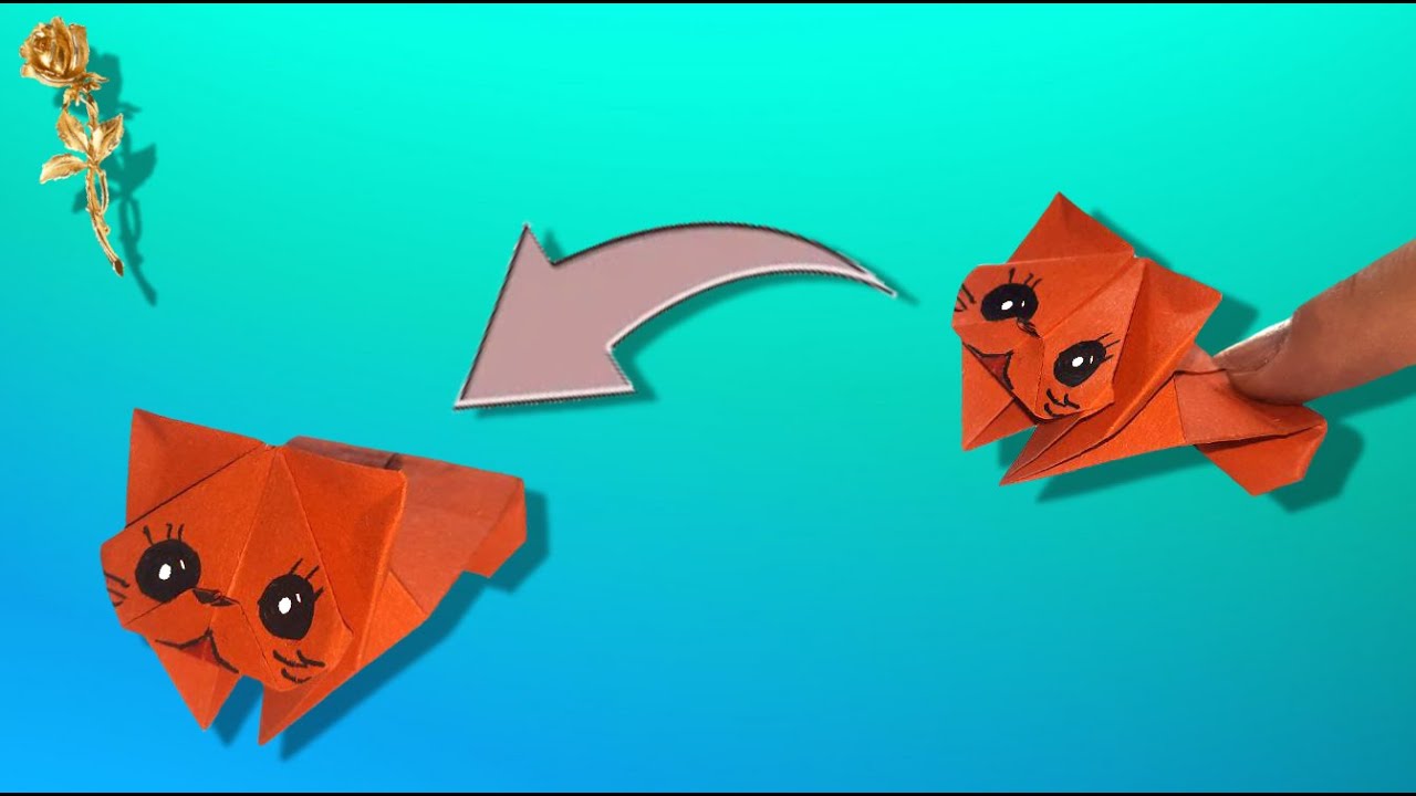 ORIGAMI : 🐱 Chat sauteur 🐈