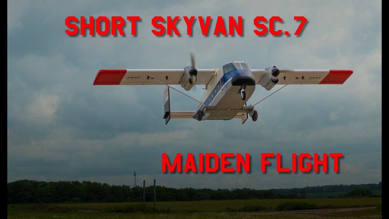 RC  Short SC.7 Skyvan depron 9mm Maiden flight