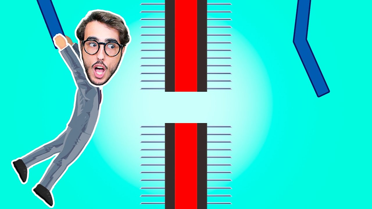 HO COMPLETATO IL DROPPER CON SPUNTONI IMPOSSIBILE! - Happy Wheels