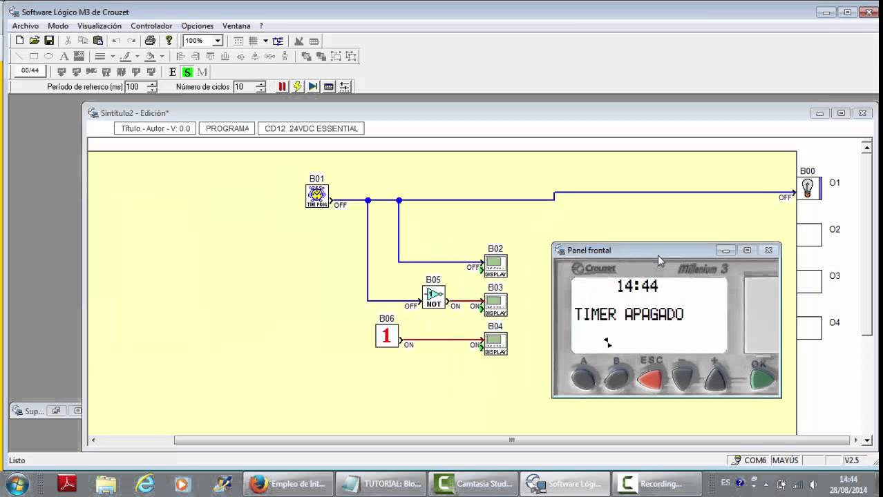 TUTORIAL USO DE TIMER PROG PLC CROUZET M3