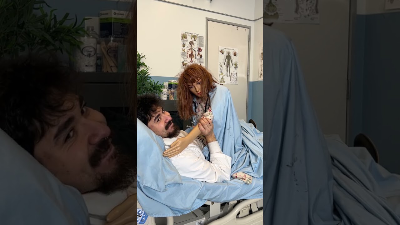 Doctor pranks nurse thinking hes with a patient