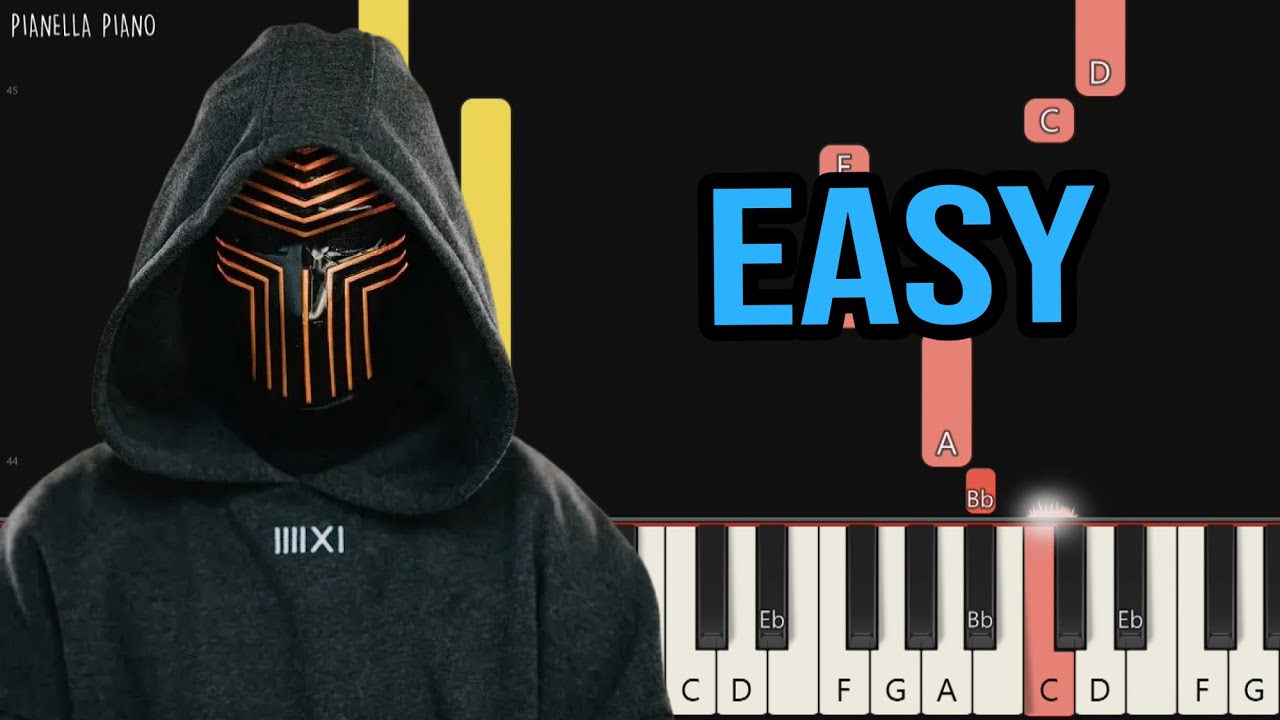 K-391 - Mona Lisa | SLOW EASY Piano Tutorial by Pianella Piano