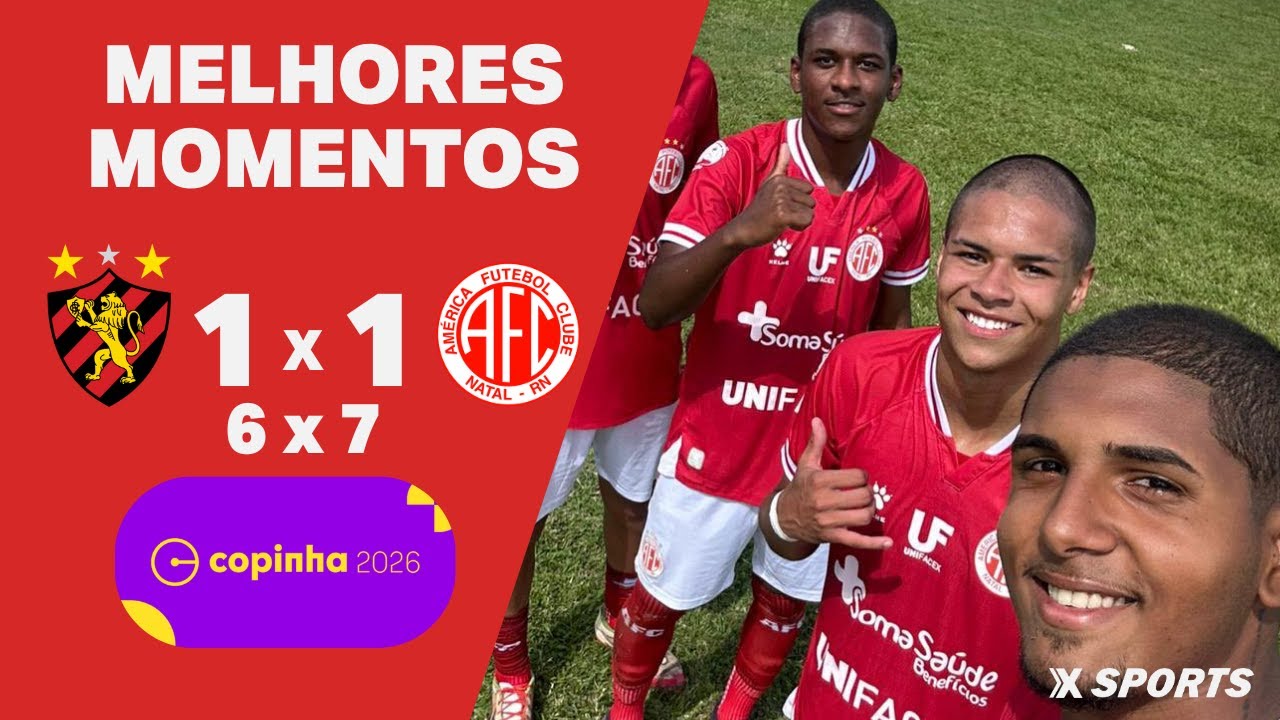 MELHORES MOMENTOS - SPORT 1(6) x1(7) AM&Eacute;RICA-RN - COPINHA
