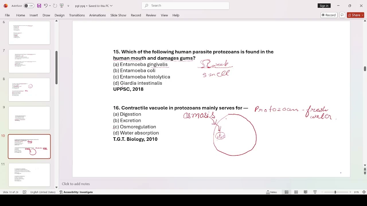Top 50 PYQ Session | Kingdom Protozoa Complete Revision | UP TGT/PGT Zoology | Bio with Arshi