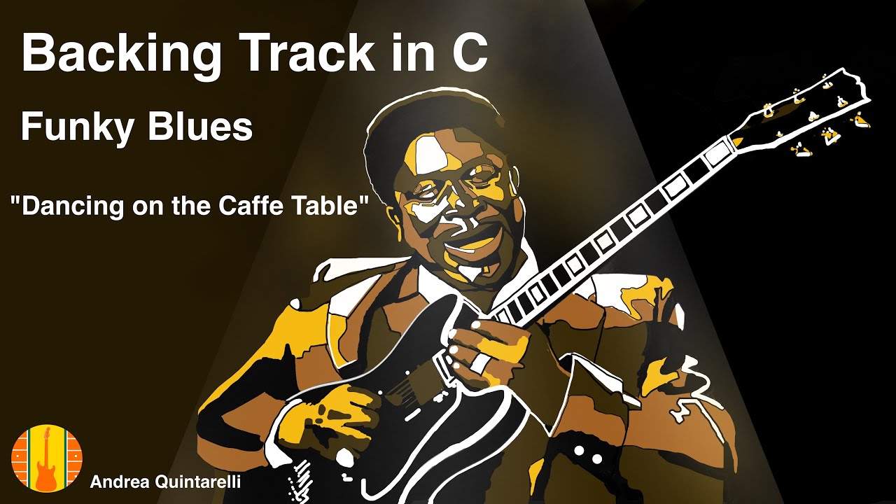 Funky Blues Backing Track in C  