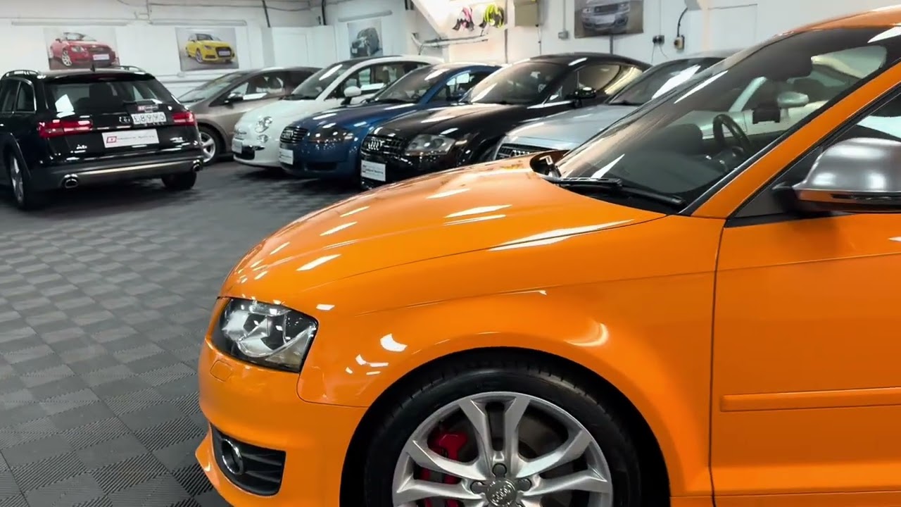 AUDI S3 SOLAR ORANGE MANUL FOR SALE AT DUBBERS SPORTS HUDDERSFIELD