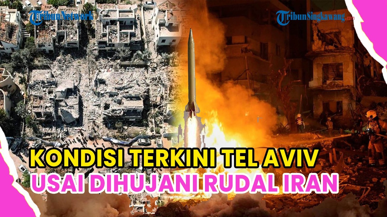 🔺KONDISI TERKINI TEL AVIV USAI DIHUJANI RUDAL IRAN❗APARTEMEN HINGGA SPBU HANCUR