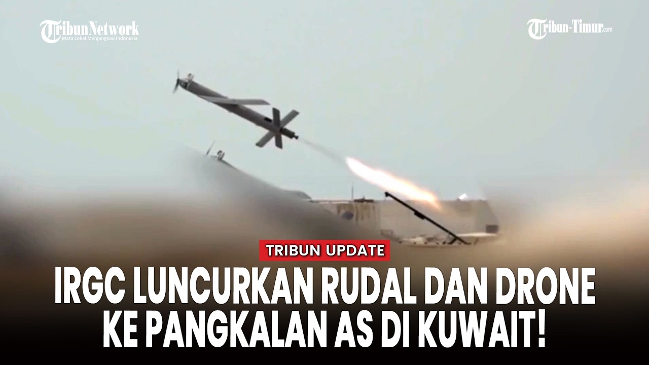 Rentetan Rudal Iran Guncang Pangkalan AS! IRGC Rilis Detik-detik Serangan Riluncurkan
