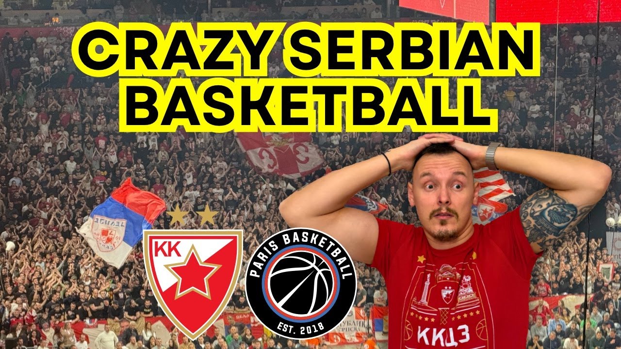 Insane Serbian Basketball Atmosphere: Red Star Belgrade vs Paris