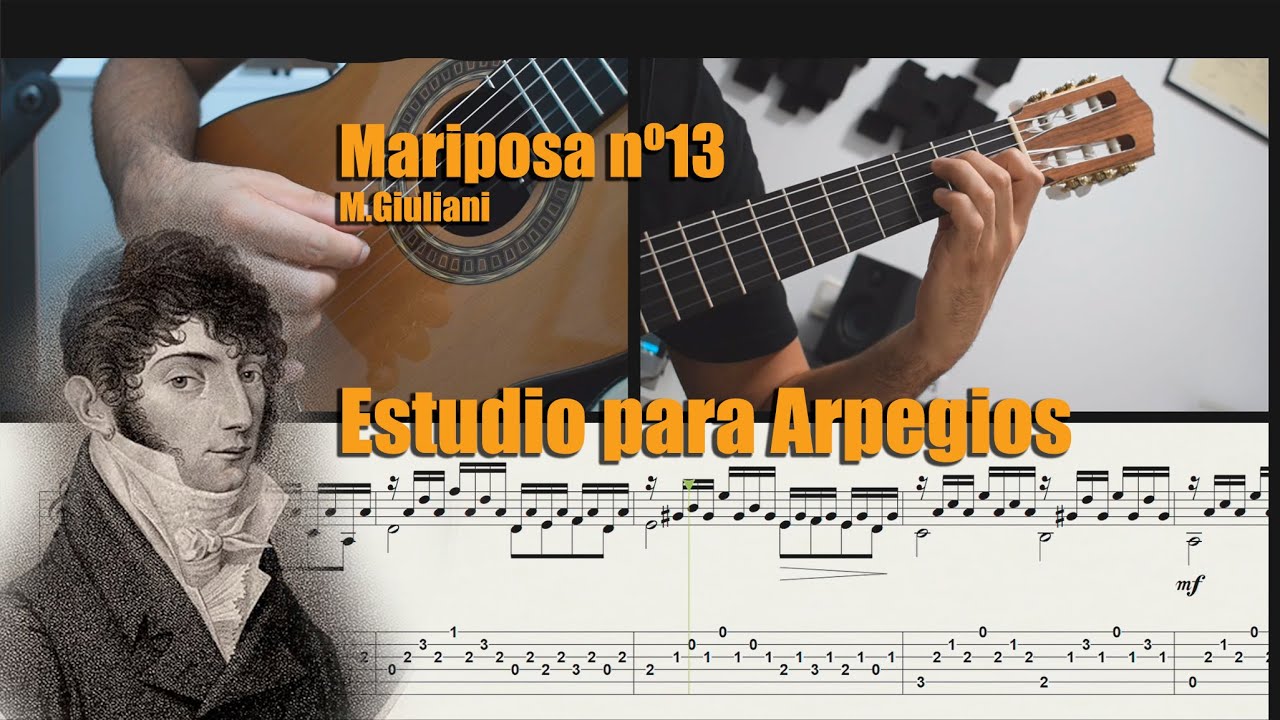 Mariposa nº13  / M. Giuliani / Estudio para Arpegios / Nivel Intermedio