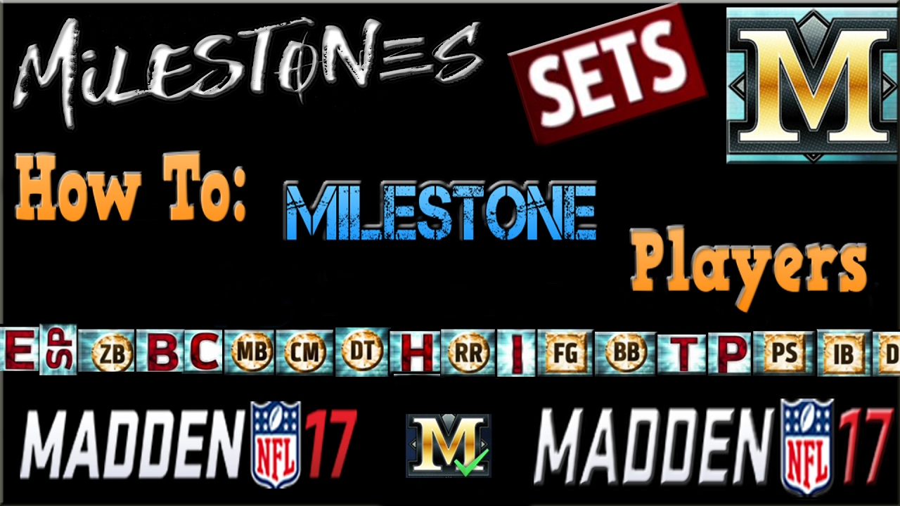 [Madden 17] Complete Guide to [ Milestones ] - How To Milestone Players for Elite Chemistries!