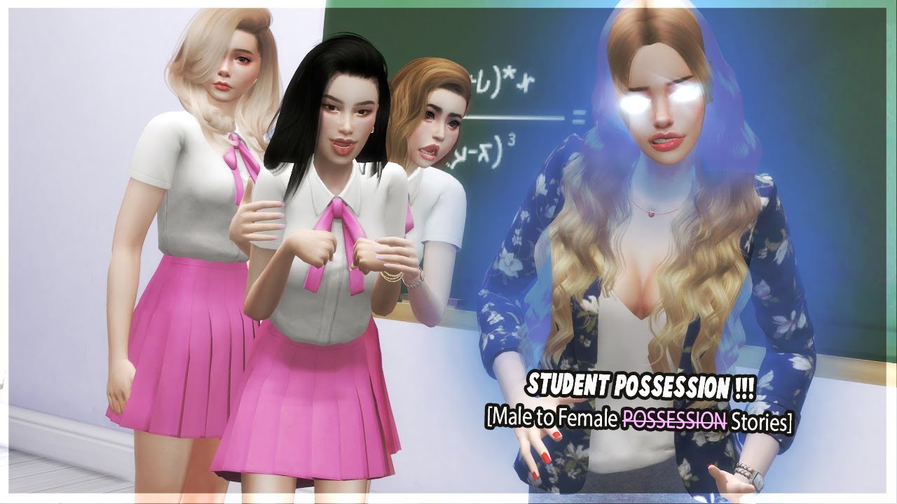 Possession Student | Boy Become A Girl Using His Possession Power | Sims 4