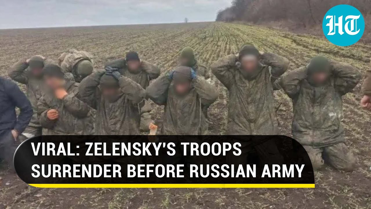 Ukrainian Troops Cornered By Russian Army Surrender; Video Goes Viral | Kyiv's Stronghold Bombed