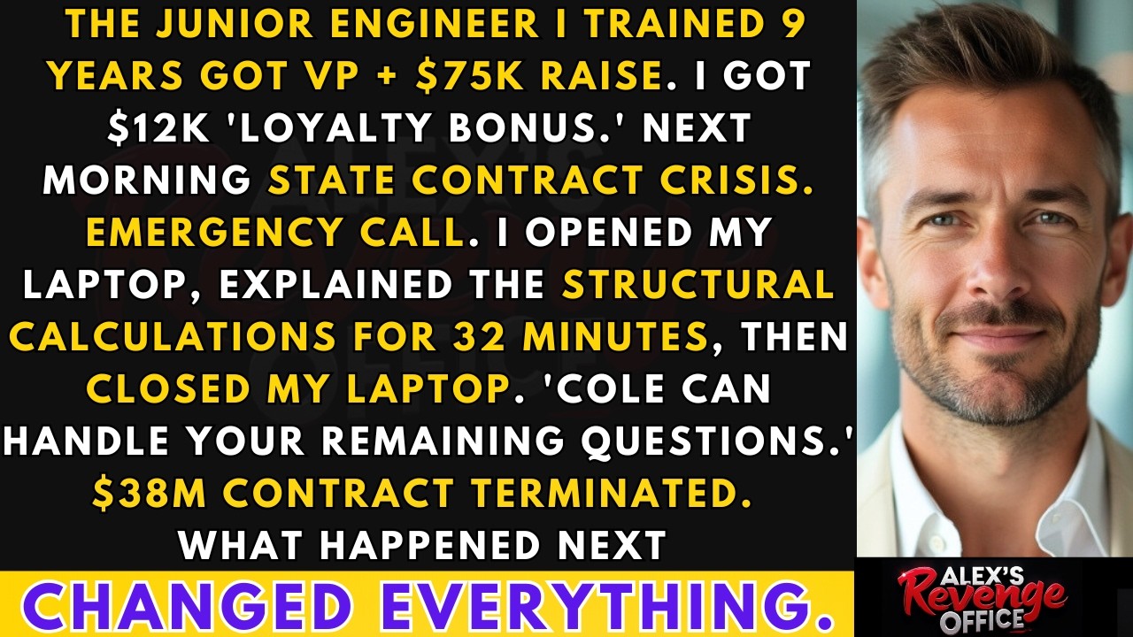 Junior Engineer I Trained 9 Years Got $75K Raise. I Got $12K. Next Morning...